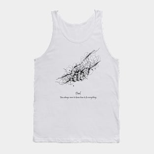 Father's Help Scribble Style Tank Top